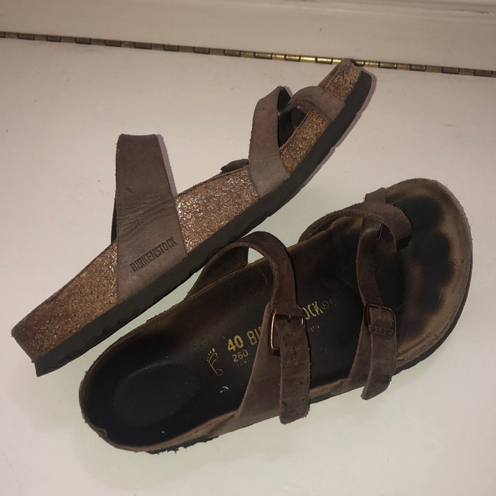 Brown Birkenstocks